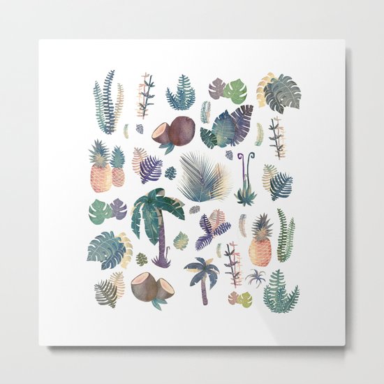 tropical nature pattern!! Metal Print
