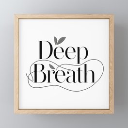 Deep Breath Framed Mini Art Print