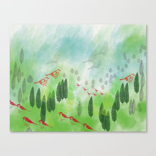 She Always Let Her Mind Wander Canvas Print