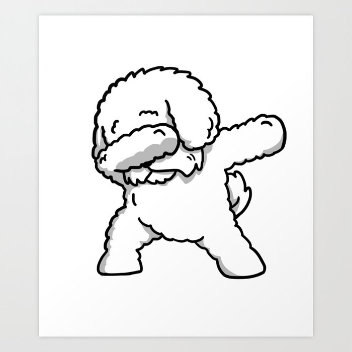 Funny Dabbing Bichon Frise Dog Dab Dance Art Print By Barktrends Society6 This tutorial shows the sketching and drawing steps from start to finish. funny dabbing bichon frise dog dab dance art print by barktrends