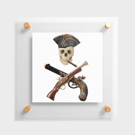 pirate icon and death Floating Acrylic Print