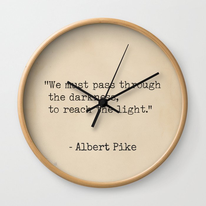 Albert Pike Old paper Wall Clock