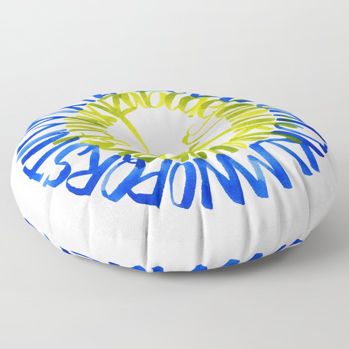 Circular Alphabet Floor Pillow