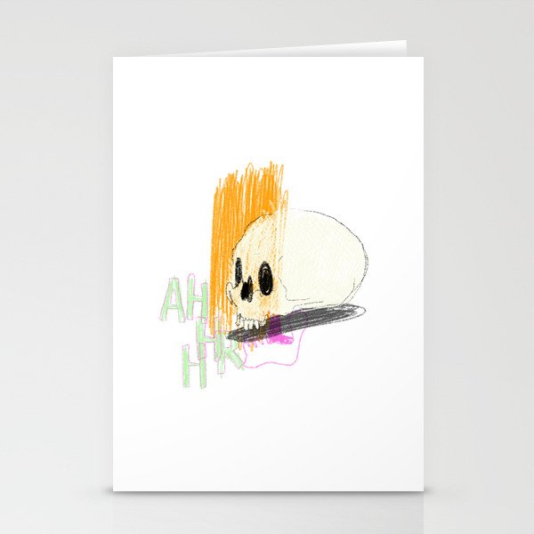 AHHHHHHR IT'S A SKULL (ACTUALLY IT'S JUST THE CRANIUM) Stationery Cards