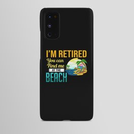 Retirement Beach Retired Summer Waves Party Android Case