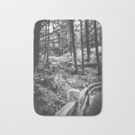 PNW Forest | Black and White Photography | Oregon Nature Bath Mat