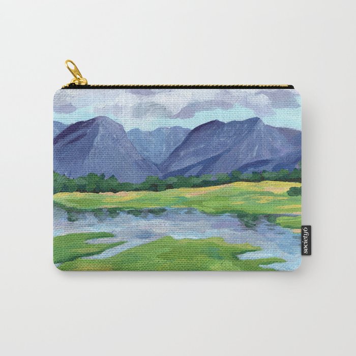 Mountain Lake in the Spring Art Print Carry-All Pouch