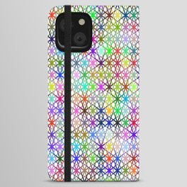 Abstract Prismatic Geometric Background. iPhone Wallet Case