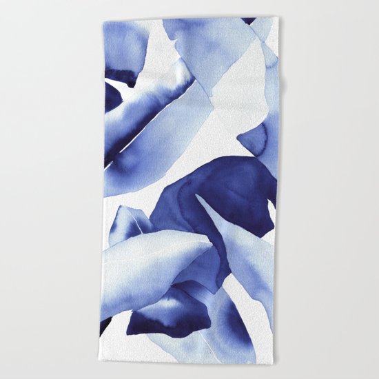 Royal Blue Palms no.1 Beach Towel