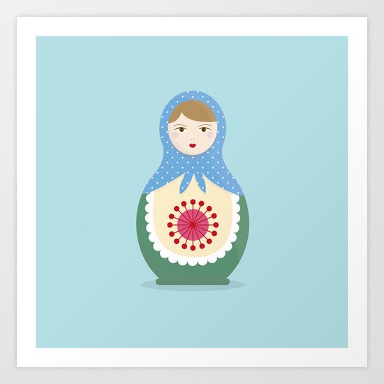 MATRYOSHKAS SERIES - LARISA Art Print