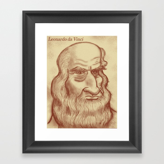 Leonardo da Vinci Framed Art Print