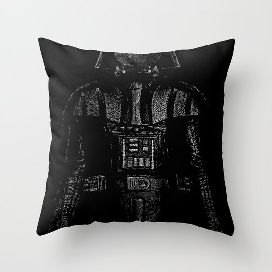 Darth Magritte Throw Pillow