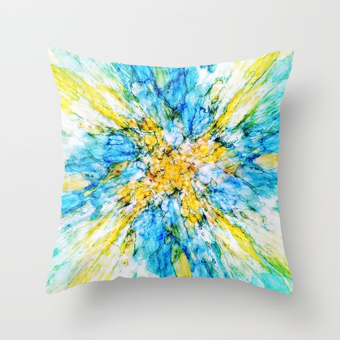 Ink Universe_Sea of the Sky Throw Pillow