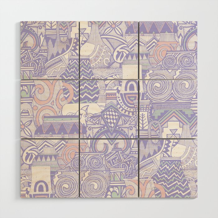 pottery lilac limited Wood Wall Art