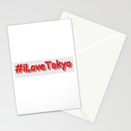 "#iLoveTokyo" Cute Design. Buy Now Stationery Card