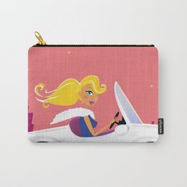 Los Angeles gold hair Girl : New art illustration Carry-All Pouch