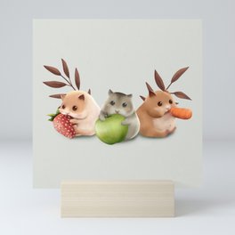 The Three Hamsketeers Mini Art Print