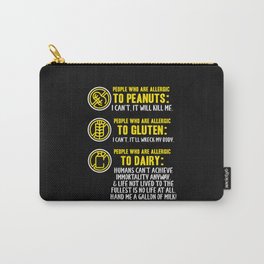 Dairy Free Dairy Allergy Awareness Peanut Gluten Carry-All Pouch