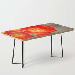 Red Poppy Flowers Coffee Table