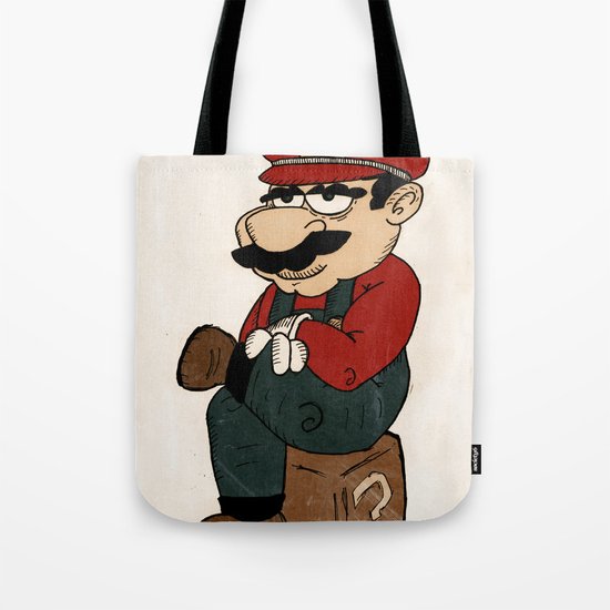 Super Bored Mario Tote Bag