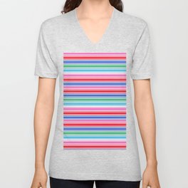 bishoujo chucky stripes pattern V Neck T Shirt