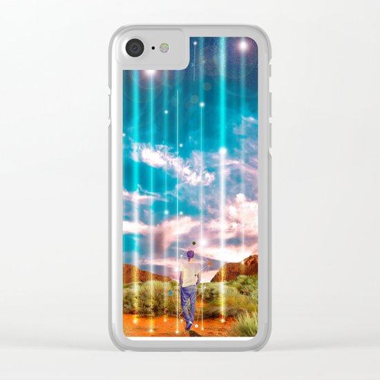 TRAVELLING LIGHTS Clear iPhone Case