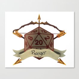 Ranger - Dungeons and Dragons Dice Canvas Print