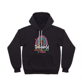All Kinds Of Minds Autistic Leopard Rainbow Autism Awareness Hoody
