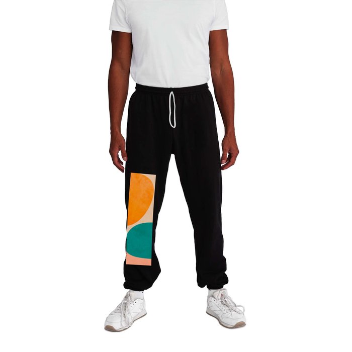 abstract painterly mid century shapes 3 Sweatpants