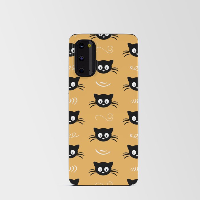 Cute black cat pattern Android Card Case