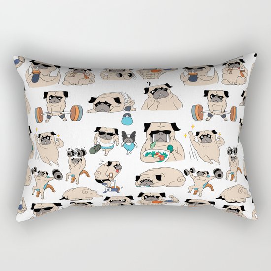 Pugsgym Rectangular Pillow