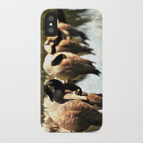 GEESE ON A LOG iPhone Case