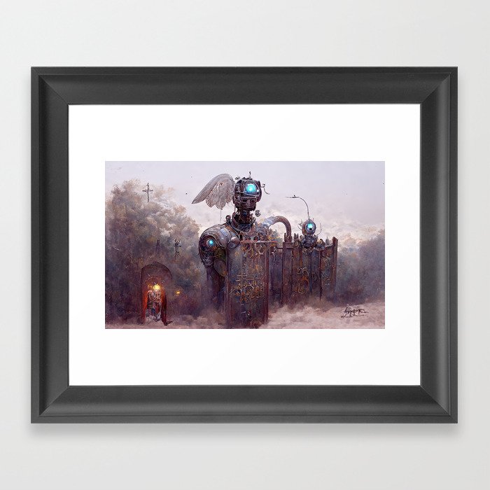 Guardians of heaven – The Robot 2 Framed Art Print