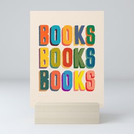 Books books books Mini Art Print