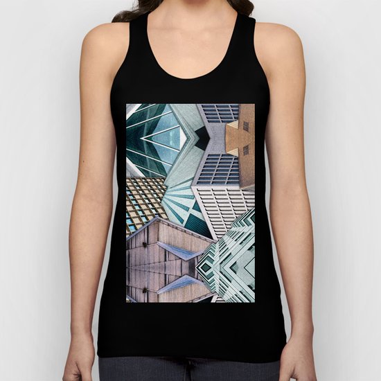 City Buildings Abstract Unisex Tank Top