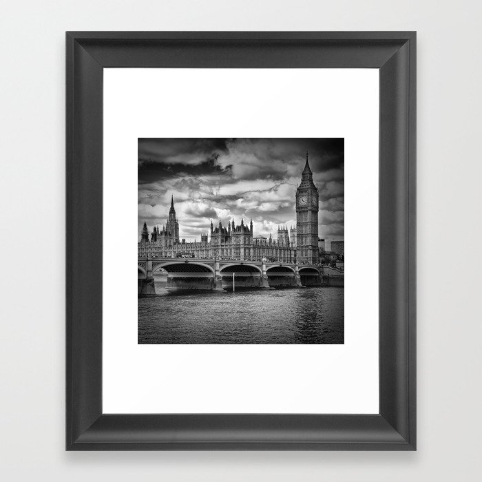 LONDON Westminster Bridge & Big Ben Framed Art Print