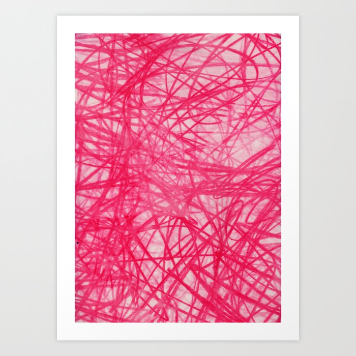 Ophelia Pink Art Print