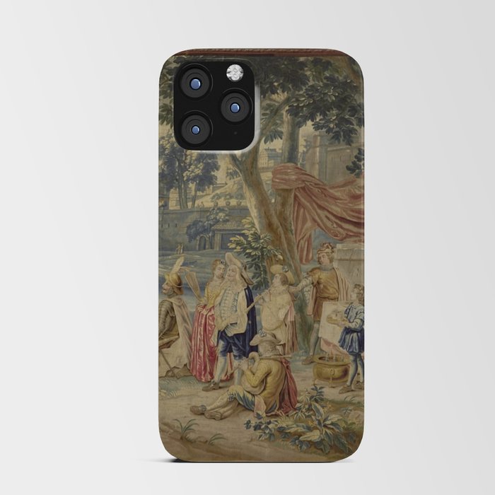 Antique 18th Century Flanders Tapestry iPhone Card Case