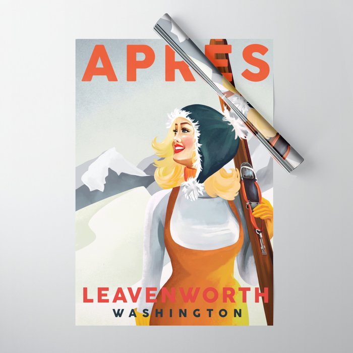 Apres Ski Leavenworth, Washington Wrapping Paper