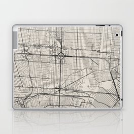 USA, Metairie City Map Laptop Skin