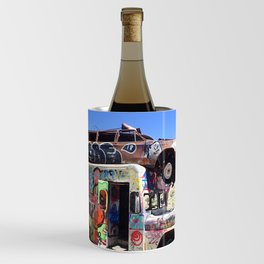 Edgy urban graffiti car art Wine Chiller