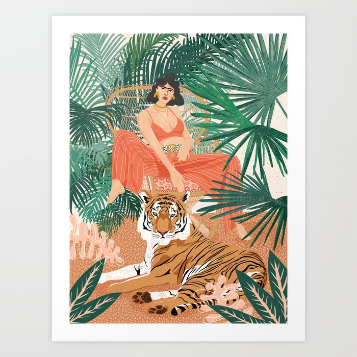 Tiger Leader Art Print