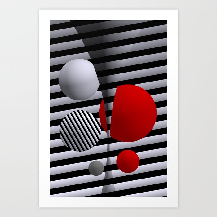 spheres ared everywhere -02- Art Print