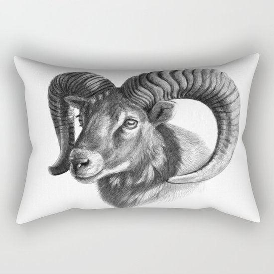 The mouflon G125 Rectangular Pillow