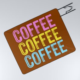 Coffee Coffee Coffee Picnic Blanket