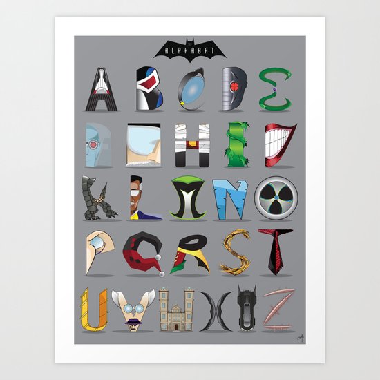 The Alphabat - Vertical Pro Art Print