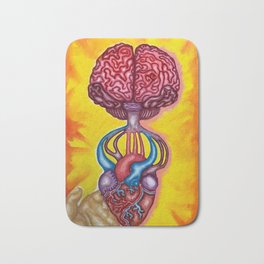 Head To Heart Connection Bath Mat