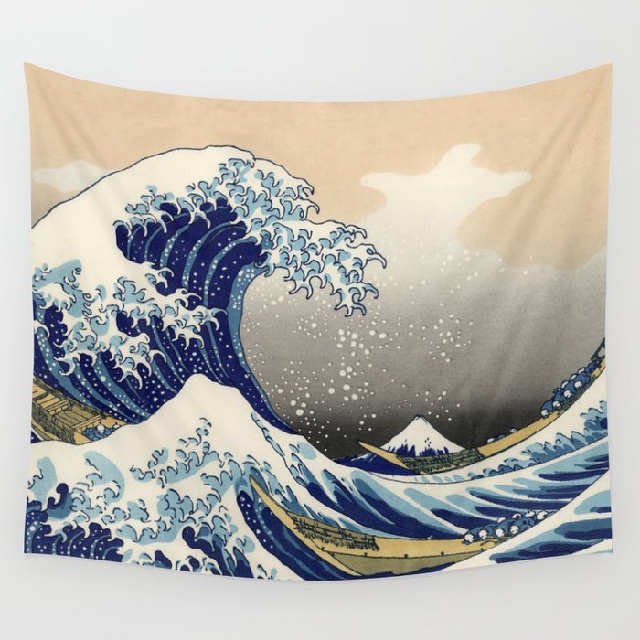Great wave off kanagawa tapestry clearance