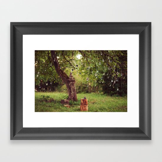 Polaroid Tree Framed Art Print