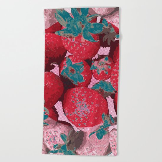 Strawberry Love (Lost Time) Beach Towel